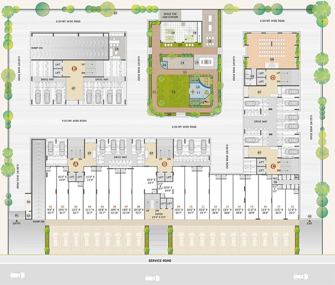 Master Plan of Raghuvir Aryaman Kalpvruksh in Hathijan, Ahmedabad - Image 159225