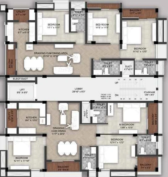 Floor Plan of TMS Basavlata in Ashok Nagar, Bhubaneswar - Image 159312