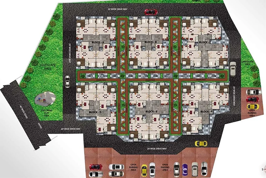 Master Plan of Trishakti Vaishno Greens in Jatani, Bhubaneswar - Image 159343