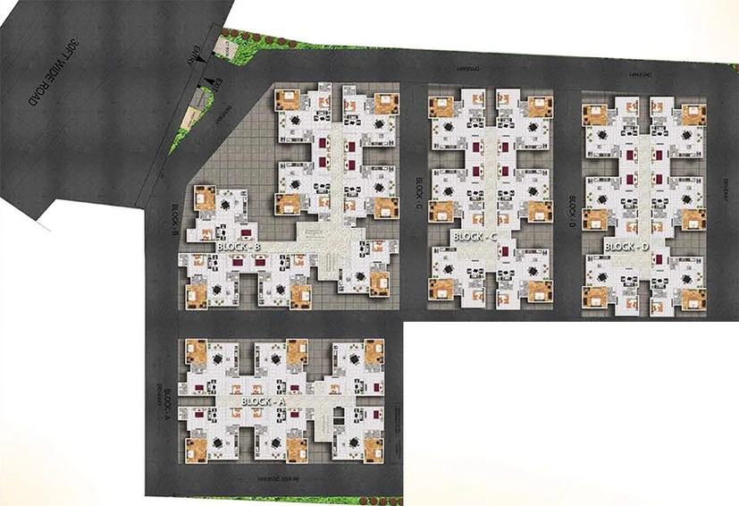 Master Plan of Trishakti Vaishno Sai Sarovar Lilly in Ranga Bazar, Bhubaneswar - Image 159355