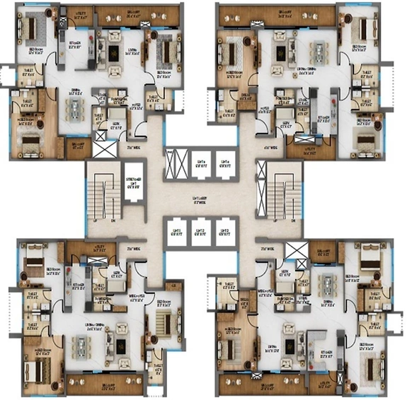Floor Plan of Urban Majestic in Patia, Bhubaneswar - Image 159565