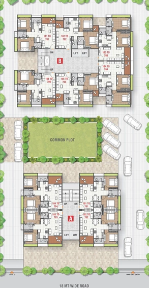 Master Plan of Labh Heights in Sector 26, Gandhinagar - Image 159412