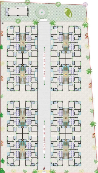Master Plan of Krishna Orchid in Nana Chiloda, Ahmedabad - Image 159427