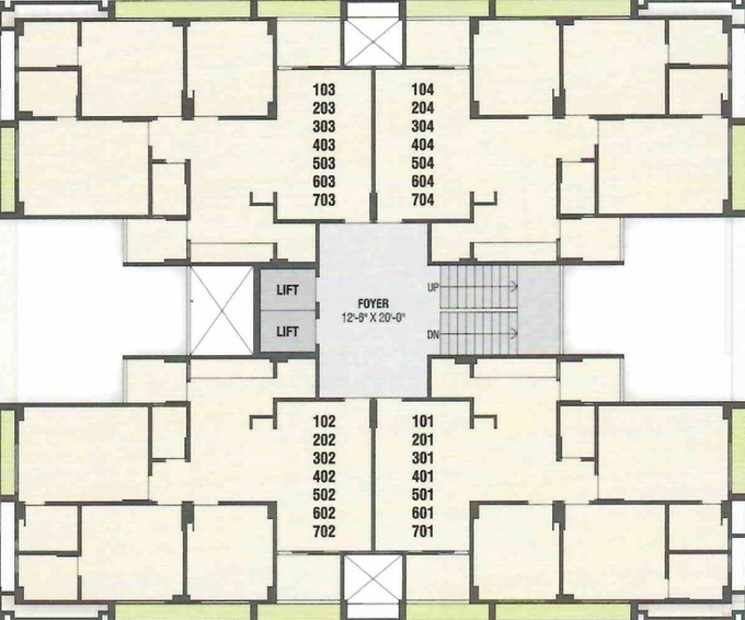 Floor Plan of Shreeji Kunj 28 in Vavol, Gandhinagar - Image 159434