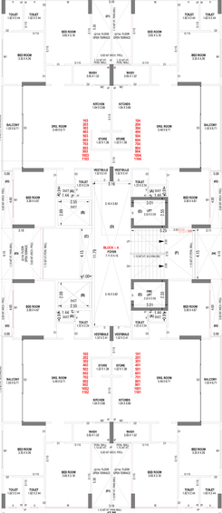 Floor Plan of Horizon Kiara Signature in Koteshwar, Ahmedabad - Image 159482