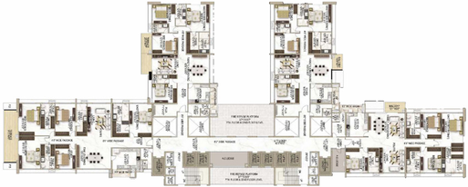 Floor Plan of Eden Z Residences in Kankurgachi, Kolkata - Image 159498