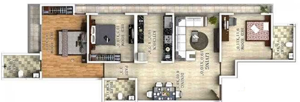 3 BHK Flat in Dedhia Elita in Thane West, Thane - Image 745431