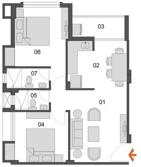 2 BHK Flat in Ambey Eco Valley in New Town, Kolkata - Image 813246