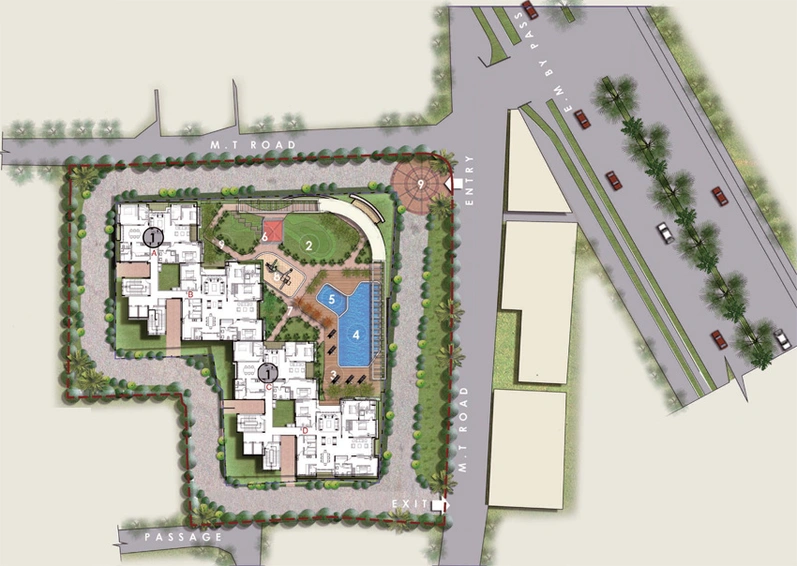 Master Plan of Space Aqua Beaumont in EM Bypass, Kolkata - Image 159635