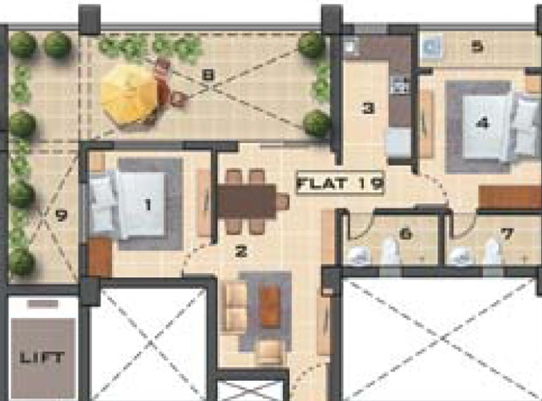 2 BHK Flat in Ganguly 4 Sight Grand Castle in Garia, Kolkata - Image 813274