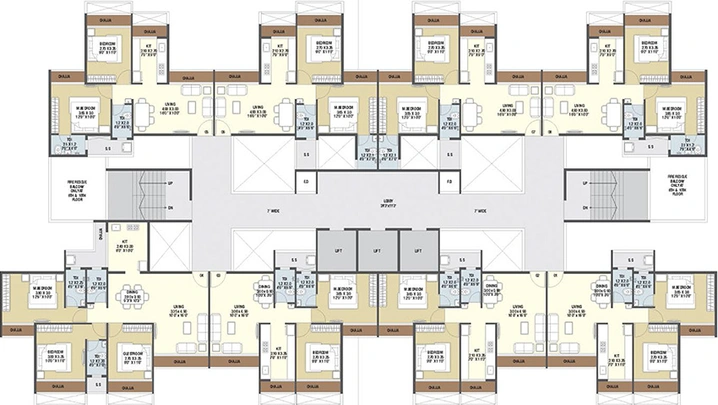 Floor Plan of Sairama One World in Khanda Colony, Navi Mumbai - Image 159762