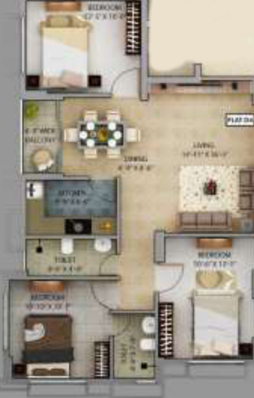 3 BHK Flat in Panchmukhi Pearl in Narendrapur, Kolkata - Image 813295