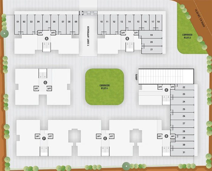 Master Plan of Path Kesar Vatika in Nana Chiloda, Ahmedabad - Image 159821