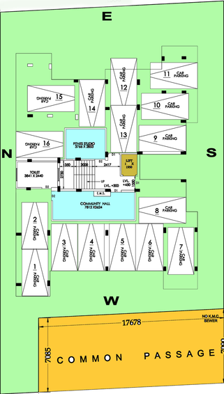 Master Plan of Ashirbad Heritage in Nayabad, Kolkata - Image 159835