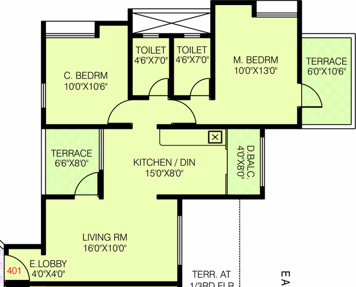 2 BHK Flat in Golden Nest in Lohegaon, Pune - Image 745748
