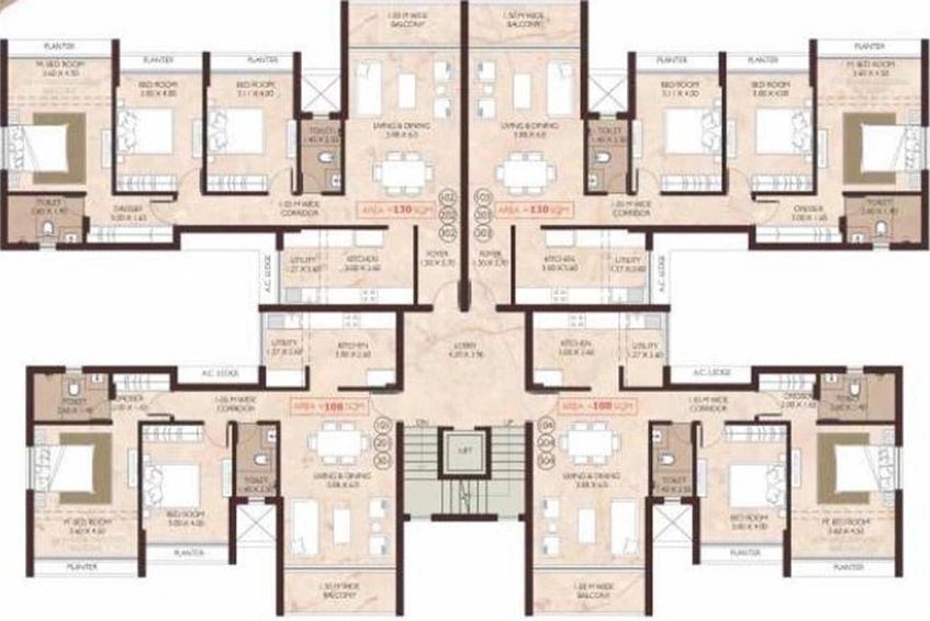 Floor Plan of Adwalpalkar Springfields in Panjim, Goa - Image 160004