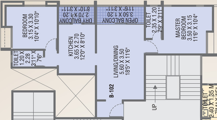 2 BHK Flat in Samruddhi JD Gaatha in Lohegaon, Pune - Image 745944
