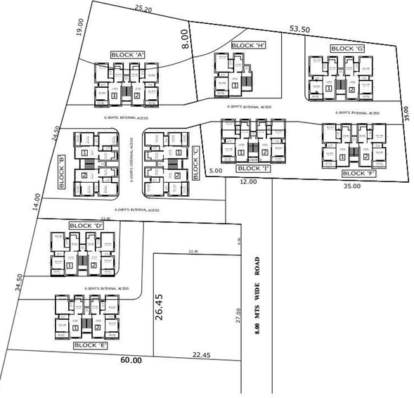 Master Plan of Adwalpalkar Skyline in Dona Paula, Goa - Image 160016