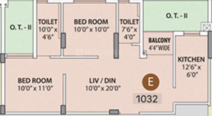 2 BHK Flat in BG Bally Imperia in Bally, Kolkata - Image 813389