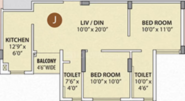 2 BHK Flat in BG Bally Imperia in Bally, Kolkata - Image 813388
