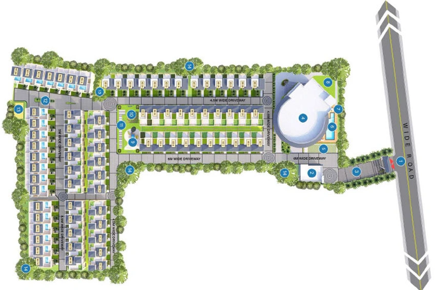 Master Plan of Deeshari Palm Villa in Sonarpur, Kolkata - Image 160045
