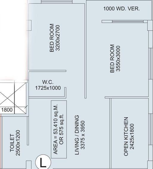 2 BHK Flat in Vaishno Century Mansion in Rajarhat, Kolkata - Image 813472