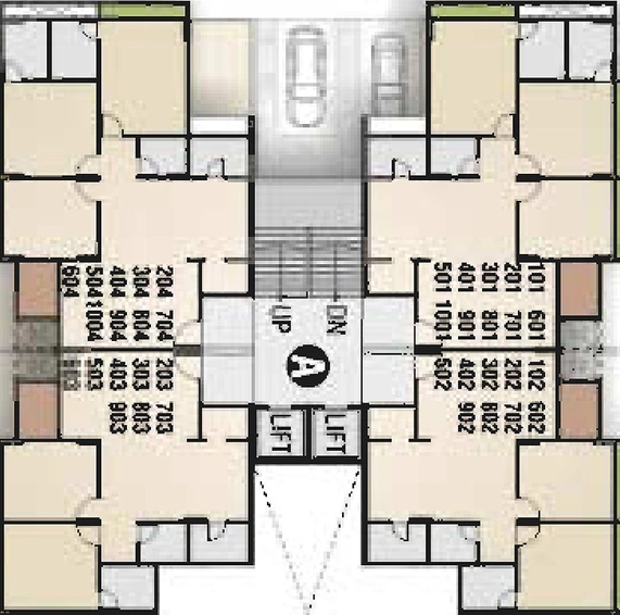 Floor Plan of Rajeshri Maruti Amrakunj 3 in Sargasan, Gandhinagar - Image 160477