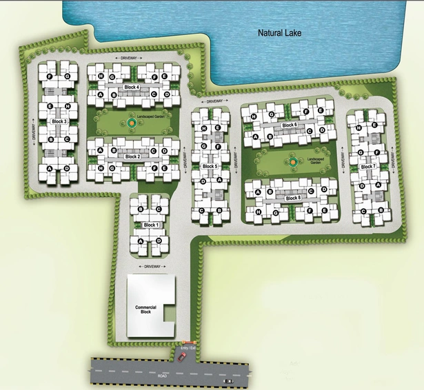 Master Plan of Biswas The Lake Paradise in Barasat, Kolkata - Image 160491