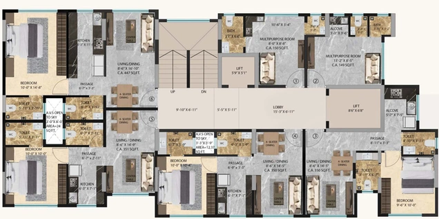 Floor Plan of Astrum Annex in Borivali East, Mumbai - Image 160517