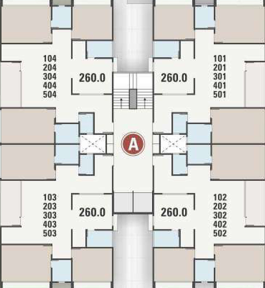 Floor Plan of Vastu Maruti Homes in Nana Chiloda, Ahmedabad - Image 160622