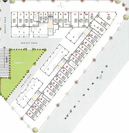 Master Plan of Nidhi Maruti Shine in Nana Chiloda, Ahmedabad - Image 160661