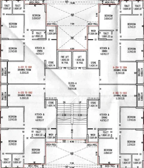 Floor Plan of Avaska Meraki 86 in Raysan, Gandhinagar - Image 160809
