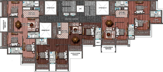 Floor Plan of CD Picasso in Margao, Goa - Image 160865