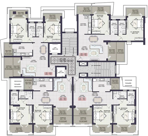 Floor Plan of CD Mayflower in Margao, Goa - Image 160892