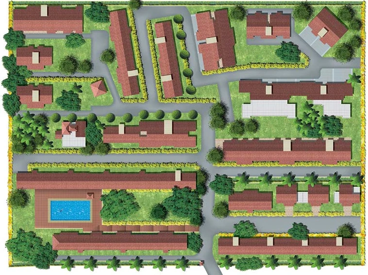 Master Plan of Kamat Gardens in Mapusa, Goa - Image 160950