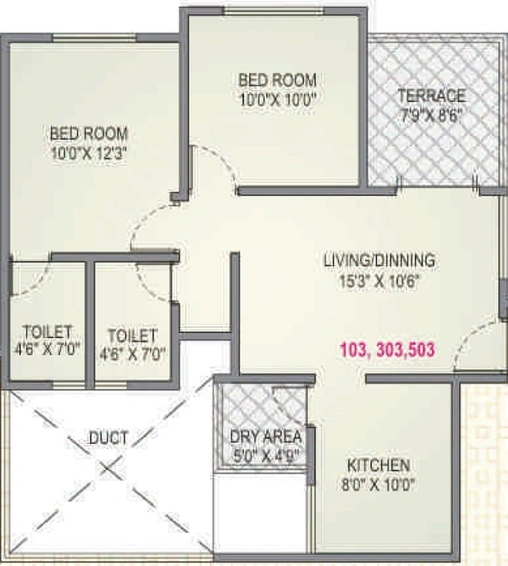 2 BHK Flat in Yash Wisteria in Wakad, Pune - Image 746324