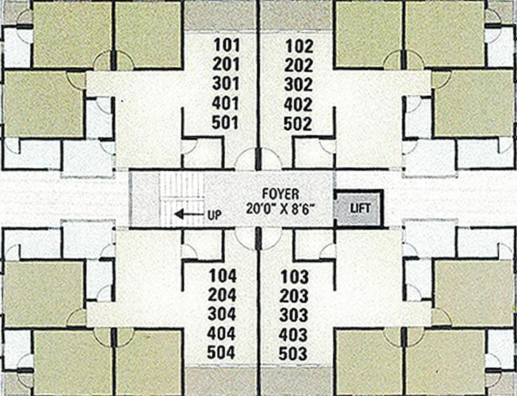 Floor Plan of Ved Navkar Complex in Mansa, Gandhinagar - Image 161417