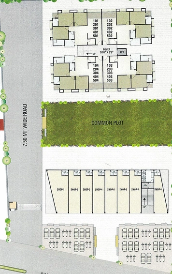 Master Plan of Ved Navkar Complex in Mansa, Gandhinagar - Image 161416