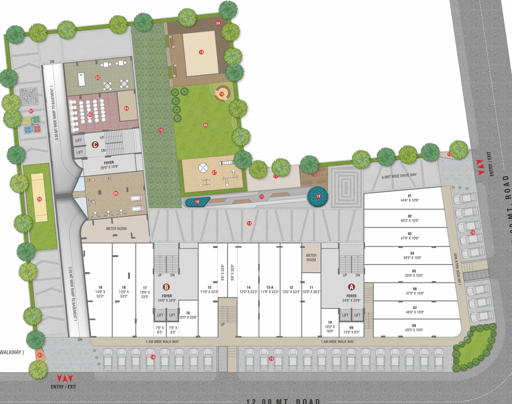 Master Plan of MBA Om Elegance in Pethapur, Gandhinagar - Image 311441