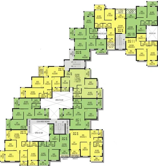 Floor Plan of SRE Supreme Temple Garden in Davorlim, Goa - Image 161882