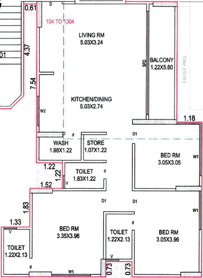 3 BHK Flat in Pramukh Amaya in Palanpur, Surat - Image 814009