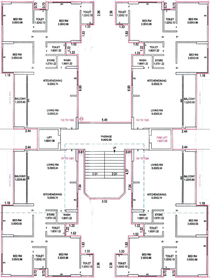 Floor Plan of Pramukh Amaya in Palanpur, Surat - Image 161978