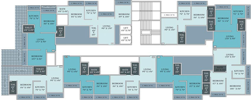 Floor Plan of Shashwat Aangan in Badlapur West, Thane - Image 162012