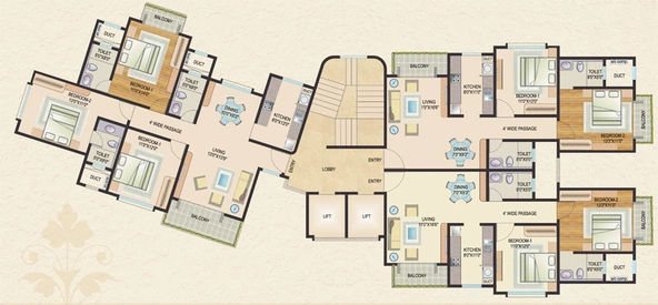 Floor Plan of Sabari Hill Grange in Chembur East, Mumbai - Image 162133