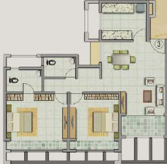 2 BHK Flat in Concrete Sai Saakshaat in Kharghar, Navi Mumbai - Image 814067