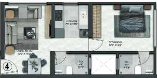 1 BHK Flat in Dream Arihant Niwara Sky in Sion West, Mumbai - Image 814080