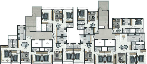 Floor Plan of Dream Arihant Niwara Sky in Sion West, Mumbai - Image 162200