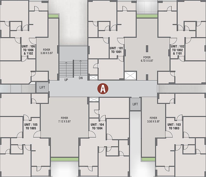 Floor Plan of Darsh Raj Panchamrut 2 in Sector 26, Gandhinagar - Image 162224