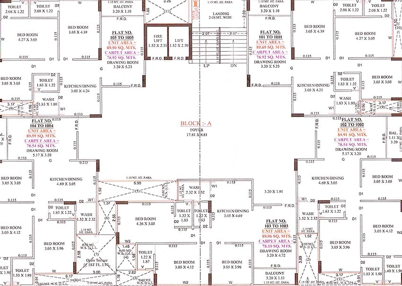 Floor Plan of Vibrant Panchratna in Zundal, Ahmedabad - Image 162238