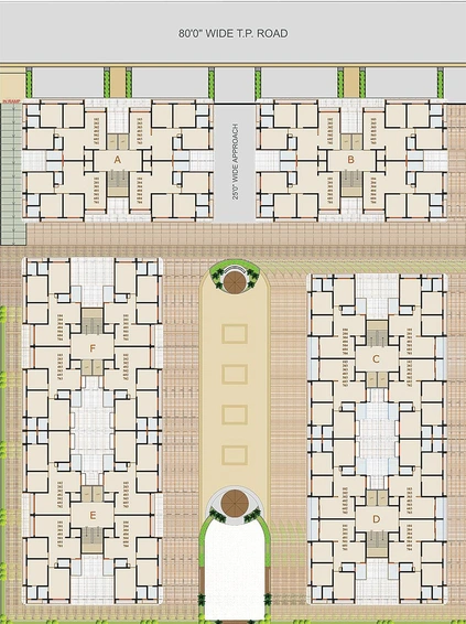 Master Plan of Anay Paras Residency in Nana Chiloda, Ahmedabad - Image 162281